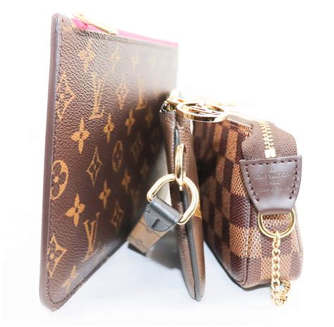 louis vuitton trio pouch review|louis vuitton pouch with strap.